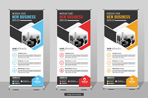 Corporate Roll-up Stand Banner, a Print Template by Tanuart
