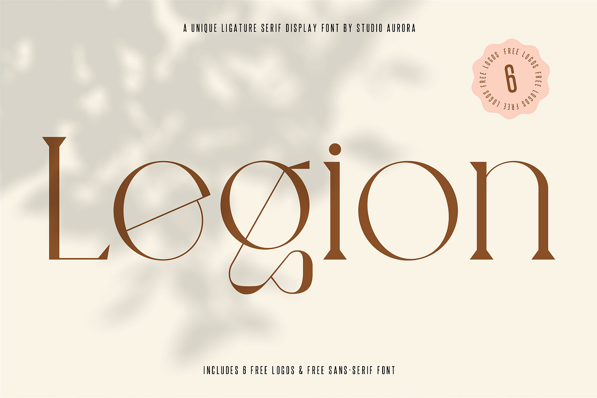 Legion - Ligature Display Serif Font