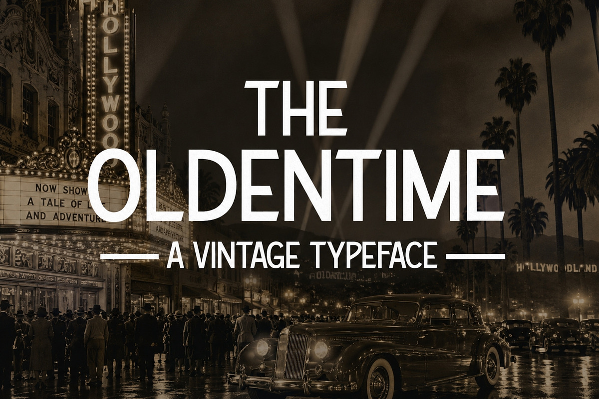 The Oldentime - Vintage 1920's Font, a Sans Serif Font by HipFonts (Photo 1 of 11)