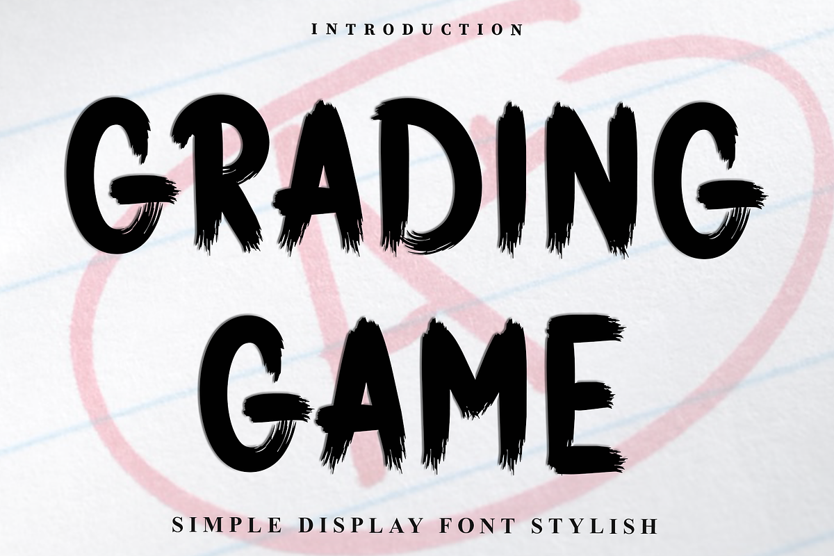 Grading Game, a Script Font by FreshTypeINK (Photo 1 of 8)