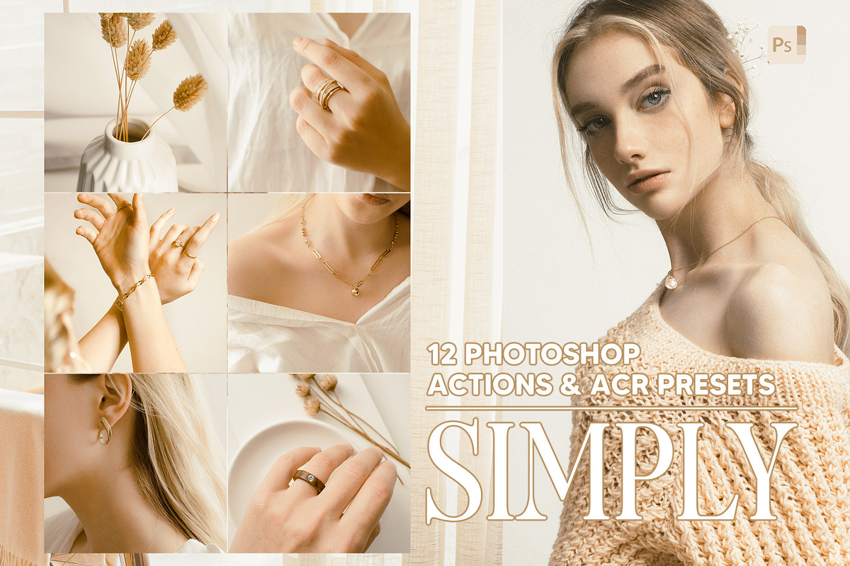 12 Simply Photoshop Actions, an Action Add-On by Hue Palettte Studio (Photo 1 of 10)
