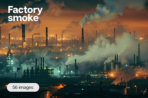 Factory Smoke - 56 images, an Industrial Photo by Handmadefont