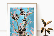 Panda clipart, PNG Amimals, an Animal Illustration by MitrushovaArt (Thumbnail 6 of 8)