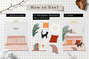 Cozy Home Decor Collection, a Decorative Illustration by Letters-Shmetters (Thumbnail 8 of 10)