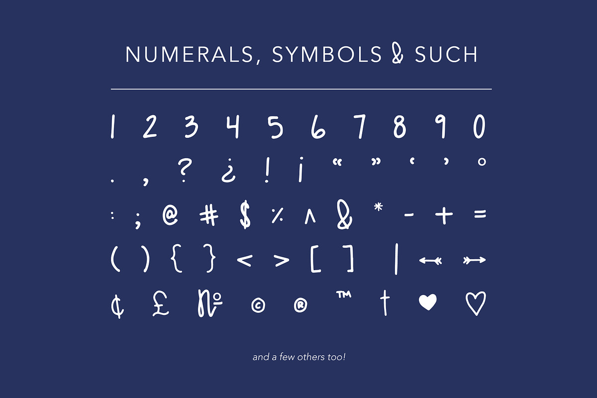 Blueberry Muffin hand drawn font duo, a Sans Serif Font by Nancy Ingersoll (Photo 4 of 6)