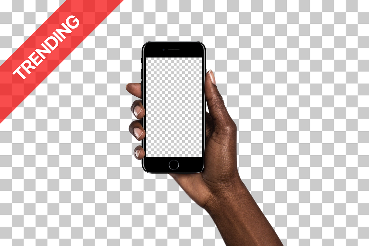 20x iPhone 7 mockups (Diverse Hands), an iPhone Mockup by Mockuuups