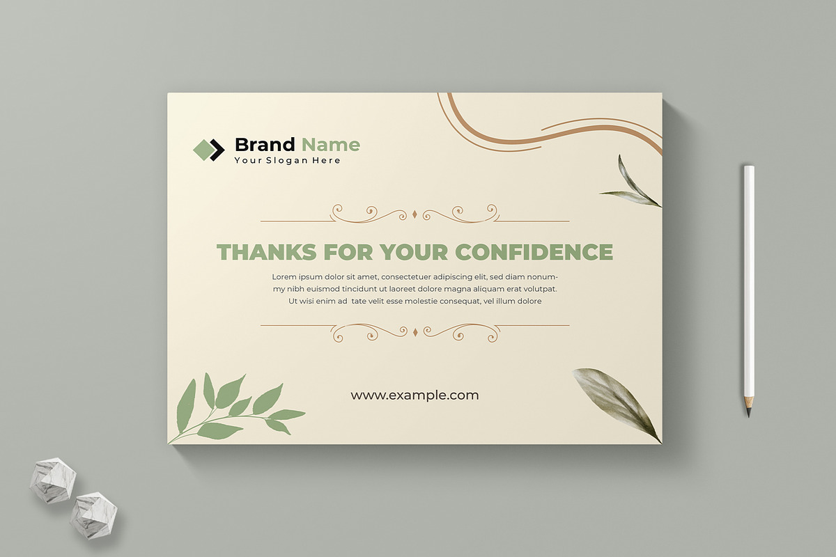 Thank You For Your Card, a Stationery Template by MightyDesign (Photo 1 of 6)