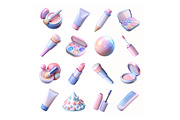 Cute glossy make up beauty icons, an Icon by Bunny's Little Shop (Thumbnail 2 of 2)