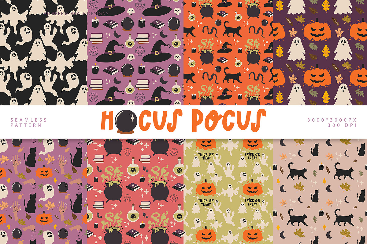 HOCUS POCUS art set, a Seasonal Illustration by BilberryCreates (Photo 11 of 13)
