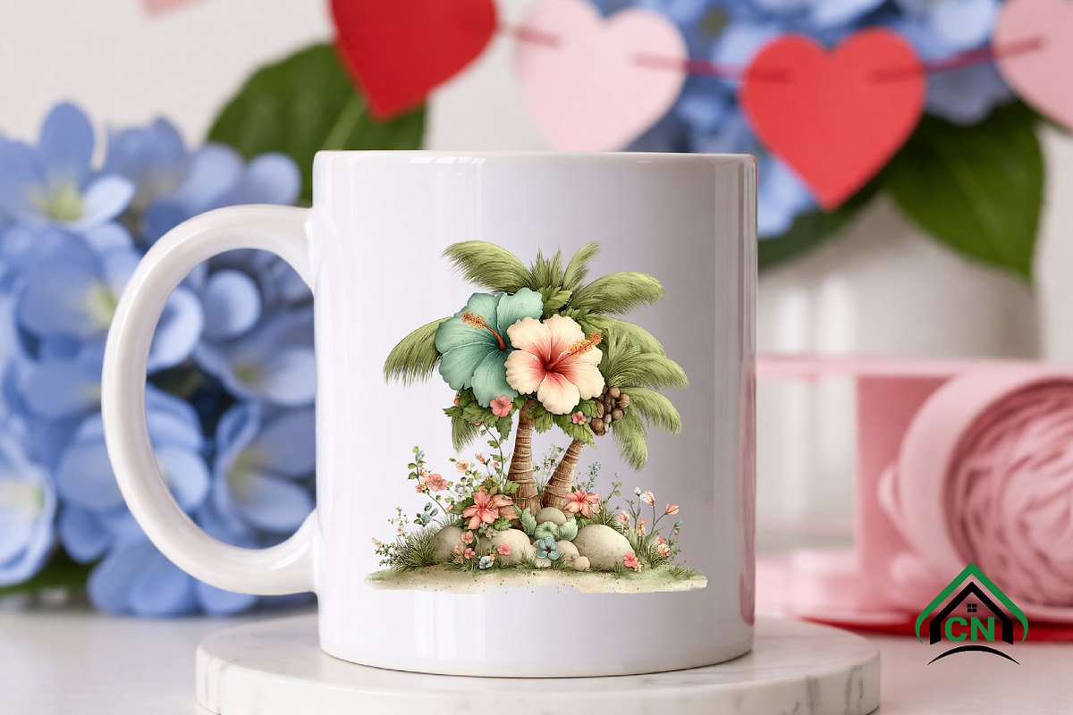 Tropical Whimsical Flowers Clipart, an Illustration by Craft Nest (Photo 9 of 12)