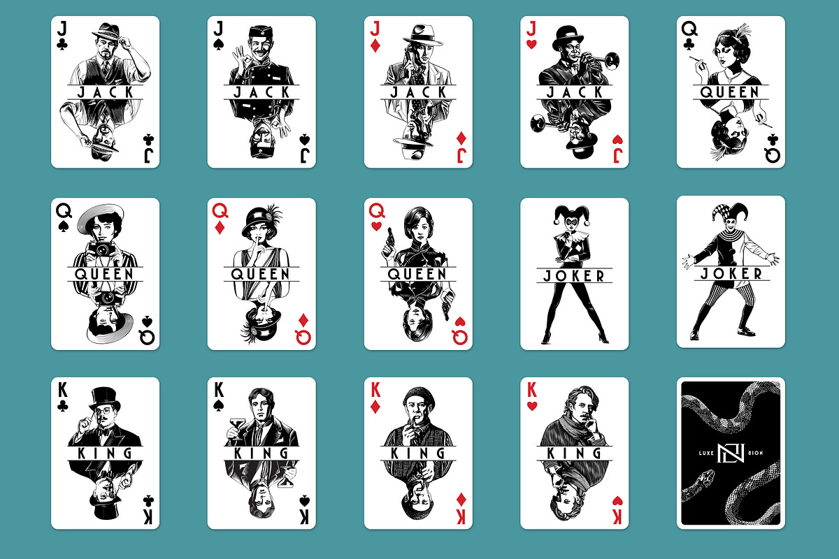 Art Deco Playing Cards Biz in a Box, a Branding & Logo Template by vatesdesign (Photo 2 of 10)