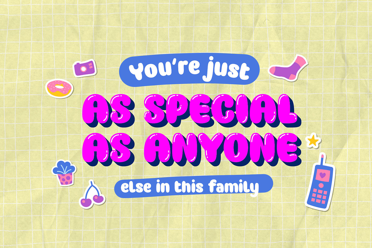 Baloon Everyday - Layered Font, a Sans Serif Font by Arterfak Project (Photo 10 of 13)
