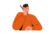 People holding pens, pencils set, a Person Illustration by Good Studio (Thumbnail 2 of 5)