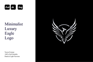 Minimalist Luxury Eagle Logo, a Branding & Logo Template by Luxury Logos