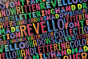 Revello SVG Hand-Painted Font Family, a Font by Ahmet Altun (Thumbnail 4 of 5)