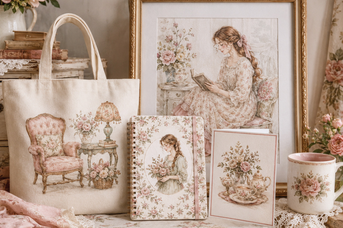 Vintage Cottage Life PNG Clipart, a Decorative Illustration by Whimsy Brush Studio (Photo 8 of 8)