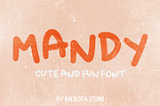 Mandy Cute & Fun font, a Handwritten Font by Bololota Studio (Thumbnail 1 of 3)
