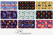 80 Dia de Muertos seamless pattern, a Pattern Graphic by Poppy Lane Studio (Thumbnail 6 of 11)