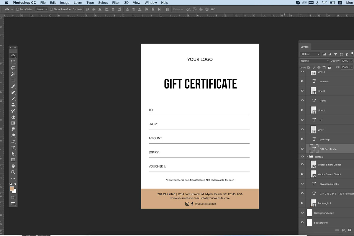 Simple Gift Voucher ID01, a Flyer Template by AIW SOLUTIONS