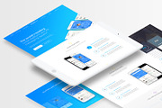 Quadro App - Mobile App PSD Template, a Landing Page Template by Spartak Vee (Thumbnail 2 of 10)