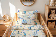 Watercolor Nautical Marine Patterns, a Pattern Graphic by PatternPalette (Thumbnail 4 of 12)