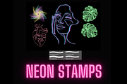 15 Photoshop Neon Brushes, a Brush Add-On by Velo Graphic Studio (Thumbnail 6 of 7)