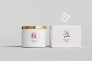 Watercolor Bow Heart Candle Labels, a Stationery Template by Little Creative Scribbles (Thumbnail 3 of 6)