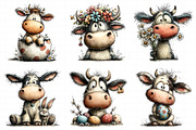 Whimsical Easter Cow Clipart, an Illustration by Daily.Designs (Thumbnail 4 of 8)