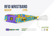 RFID Wristband Mockup 350x15mm 3 PSD, an Apparel Mockup by easymock (Thumbnail 1 of 9)