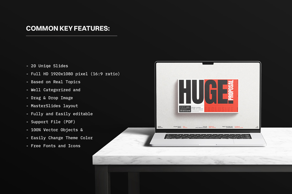 HUGE | Brand Proposal Template, a Presentation Template by ArtisanaAura (Photo 3 of 11)