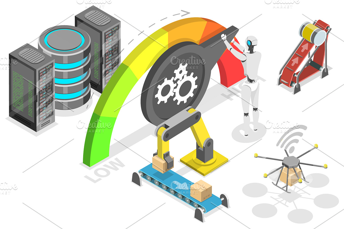 Digitalization Set 01, a Technology Illustration by AndriiStore (Photo 7 of 11)
