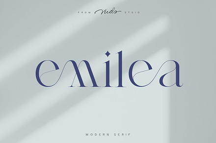 Emilea Font, a Serif Font by vuuuds