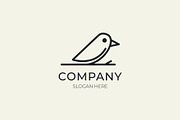 Minimalist bird logo line art, a Branding & Logo Template by Medianeka (Thumbnail 1 of 3)