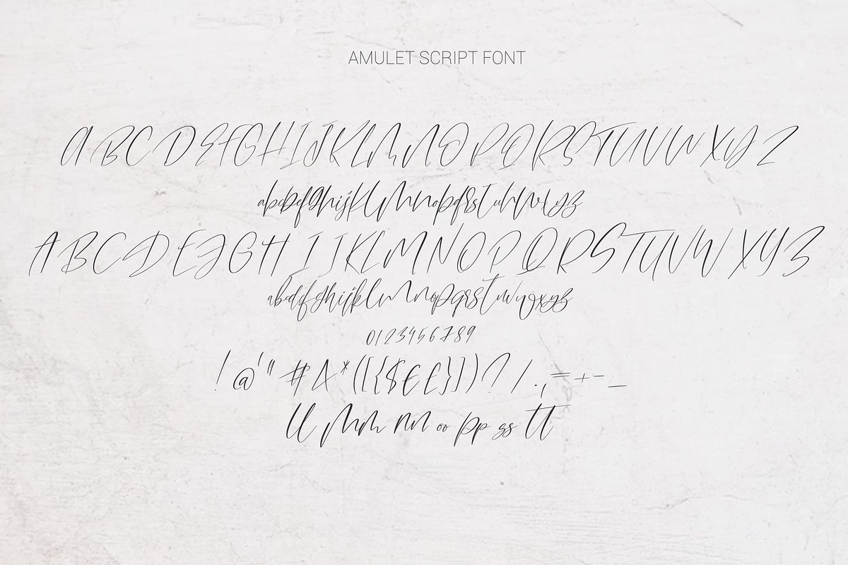 Amulet. Signature Script Font, a Script Font by CallMeStasia (Photo 11 of 11)