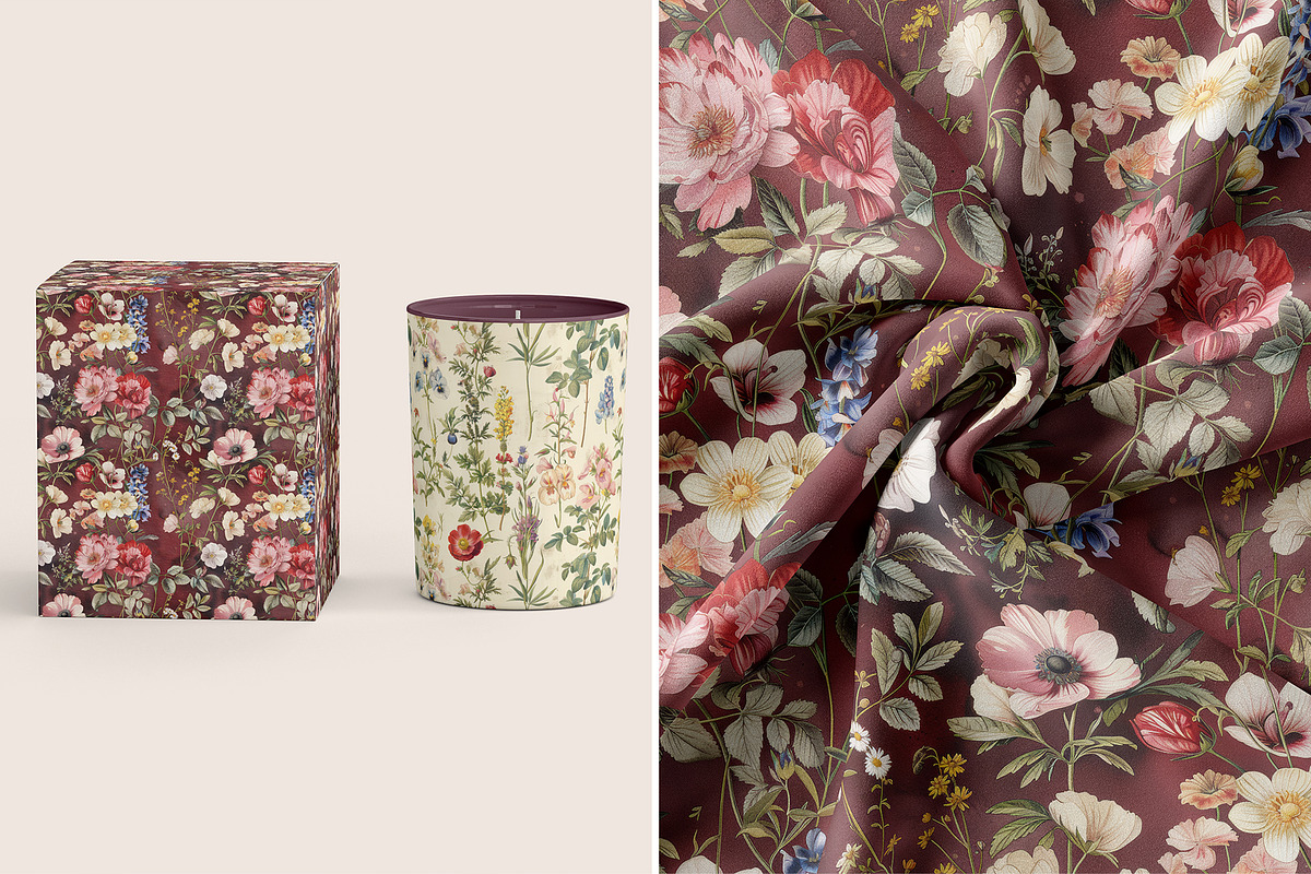 Provence Floral Patterns, a Pattern Graphic by Ninterints (Photo 14 of 22)