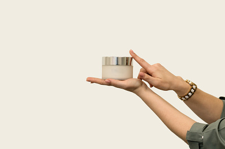 Presenting jar of cream, a Beauty & Fashion Photo by Elena Vagengeim