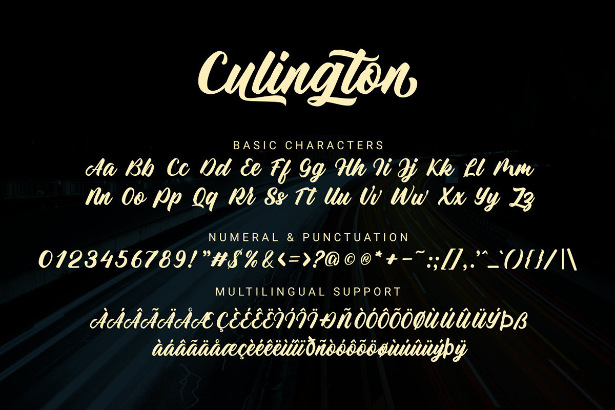 Culington – Stylish Script Typefce, a Script Font by NURF Designs (Photo 3 of 10)