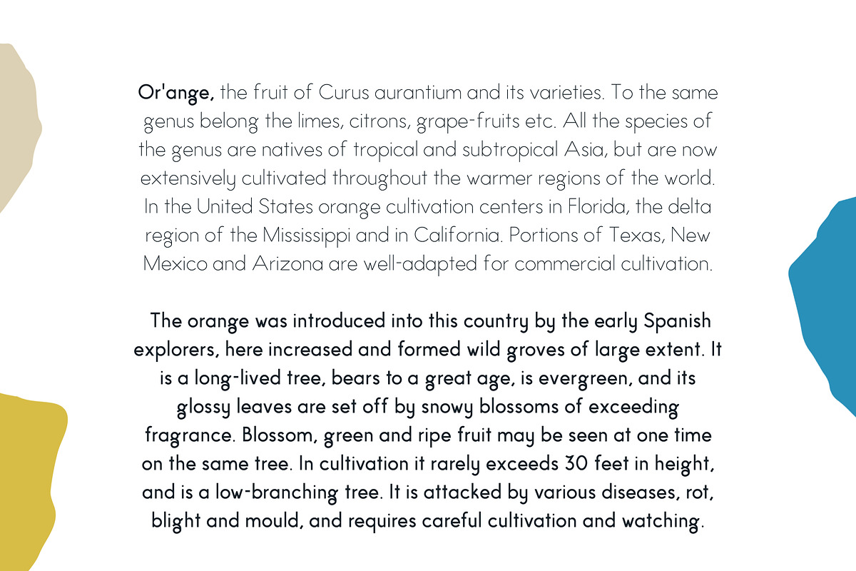 Paper Orange Font Family preview 6