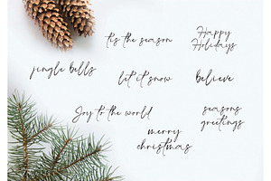 Christmas Word Overlays