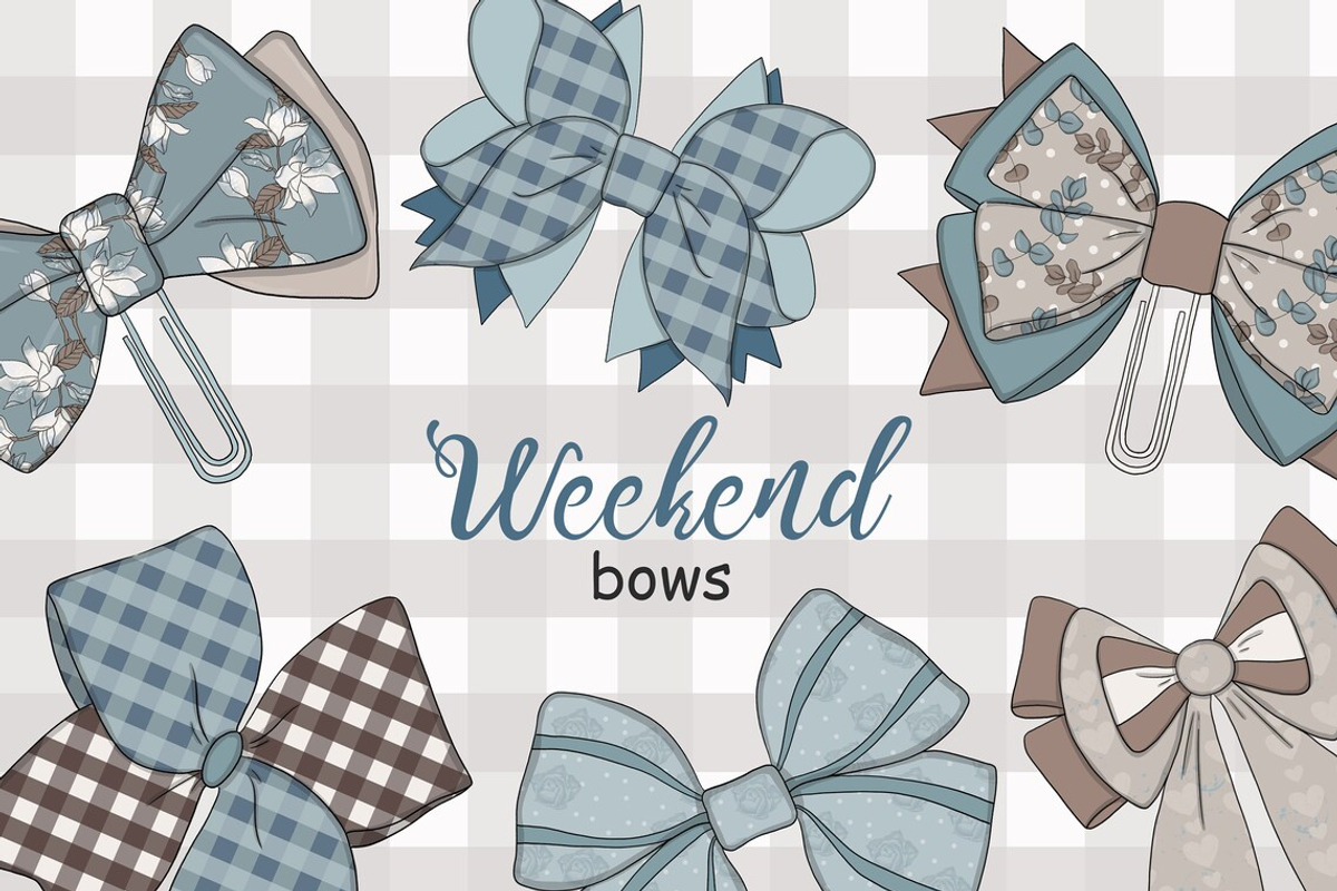 Weekend Bows, an Object Illustration by GlamArtZhanna (Photo 1 of 2)