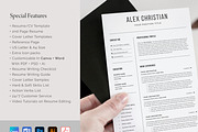 Resume / CV Template | Canva & Word, a Resume Template by CreativeZoom (Thumbnail 2 of 9)