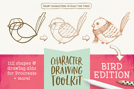 Procreate Bird Drawing Toolkit