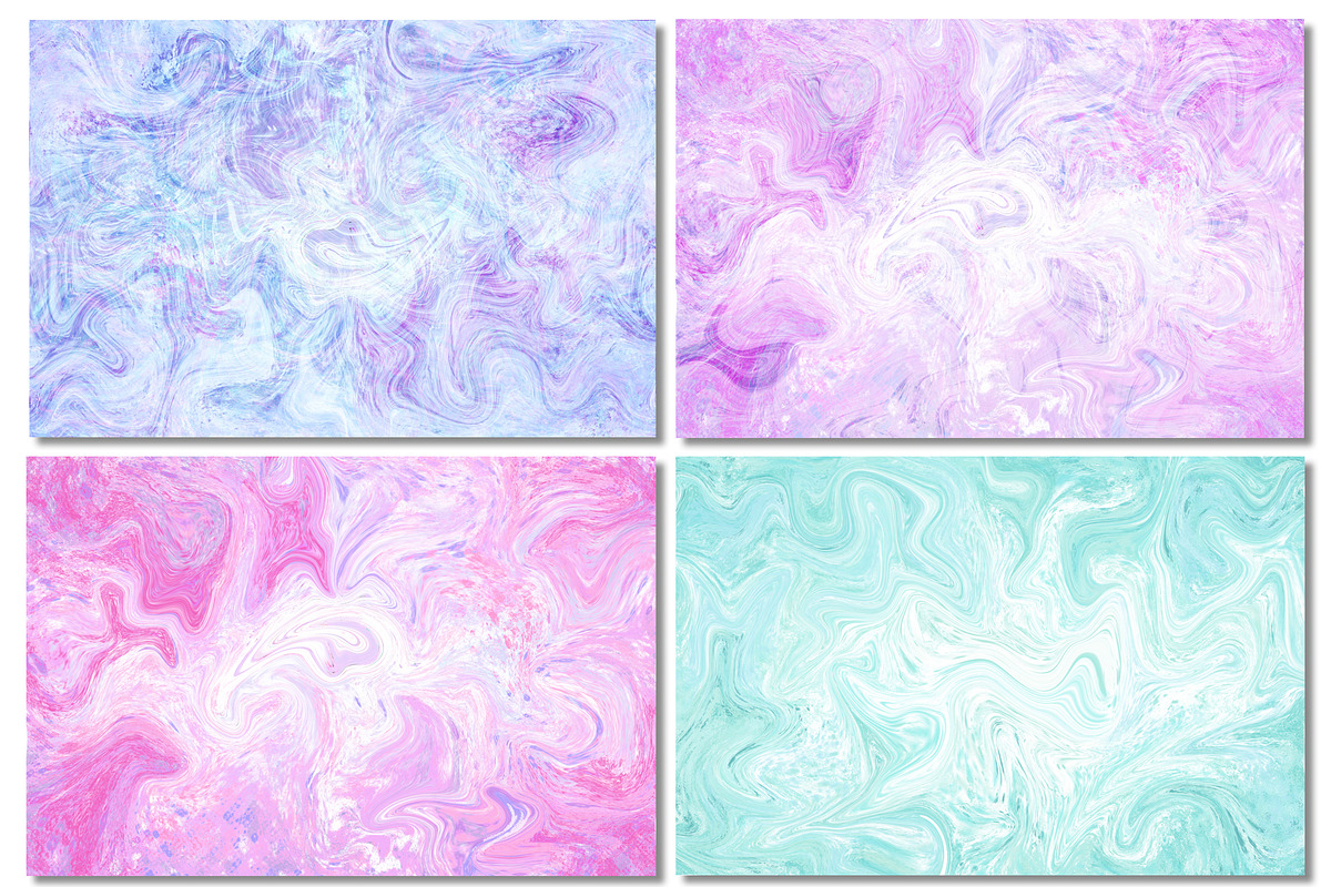 Marble Suminagashi Digital Textures, a Texture Graphic by RabbitAndPencil (Photo 3 of 10)