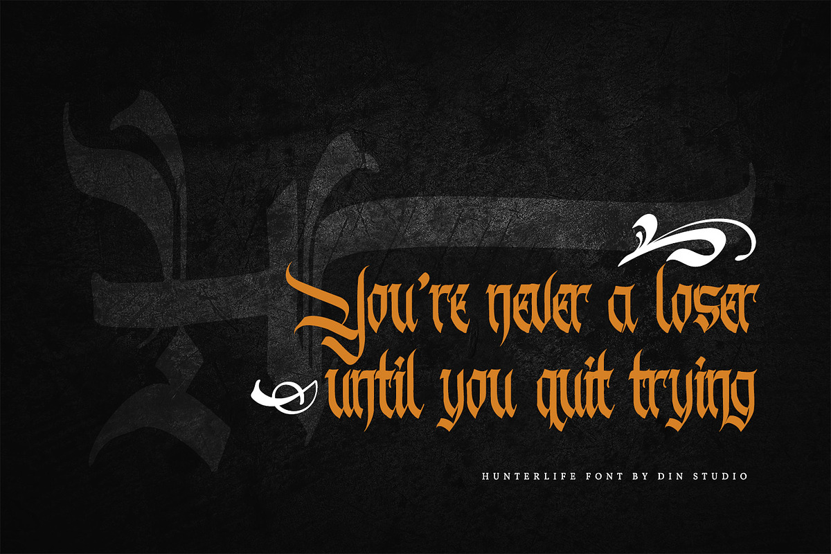 Hunterlife, a Blackletter Font by Vintage Division (Photo 3 of 10)
