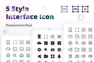 5 Style Interface Icon