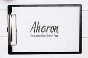 Aharon Handwritten Brush Font, a Font by Creativetacos (Thumbnail 1 of 5)