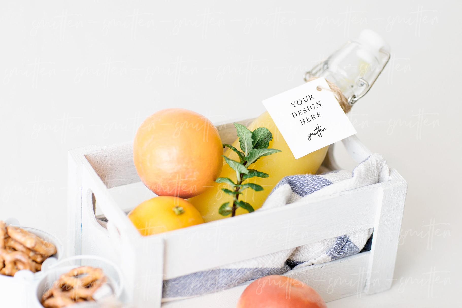 Welcome Gift with Tag Mockup, a Product Mockup by Smitten Photo & Design