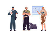 People of different professions set, a Work Illustration by PaperTrident (Thumbnail 10 of 22)