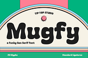 Mugfy – Wavy Squiggly Sans Font, a Sans Serif Font by Tiptop Graphic (Thumbnail 1 of 9)