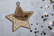 Christmas Ornaments Set, Decoration, a Templates & Theme by LaserCutano (Thumbnail 5 of 7)